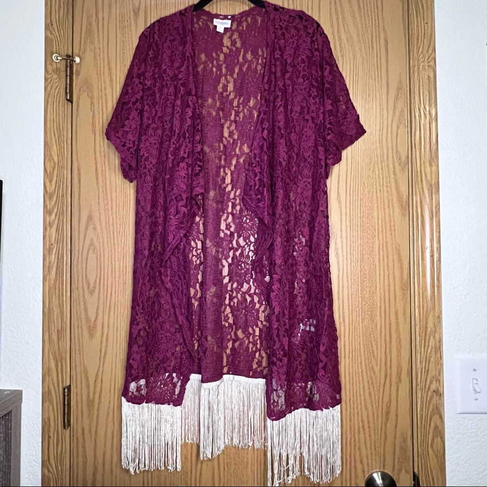 EUC LuLaRoe Monroe kimono, Sz S